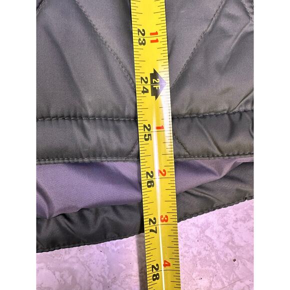 Orvis Quilted Outdoor Bomber Jacket Snaps Bungee Hem Mens Size L Green-Excellent - Picture 13 of 13